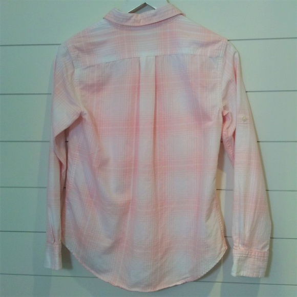 Ralph Lauren Plaid Button Front Shirt Pink White Size Small - Picture 3 of 7